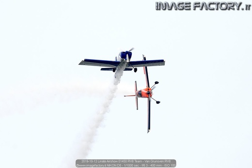 2019-10-12 Linate Airshow 01450 RV8 Team - Van Grunsven RV8
